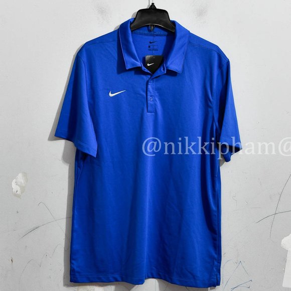 Brand new Nike Men's Dri-fit Polo in blue - Picture 2 of 5
